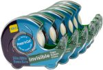 Seal-It Invisible Stationery Tape 3/4 x 1000 Inches On Press N' Cut Dispenser, Pack of 6 Total 6000 Inches, White (62452) - Image 2